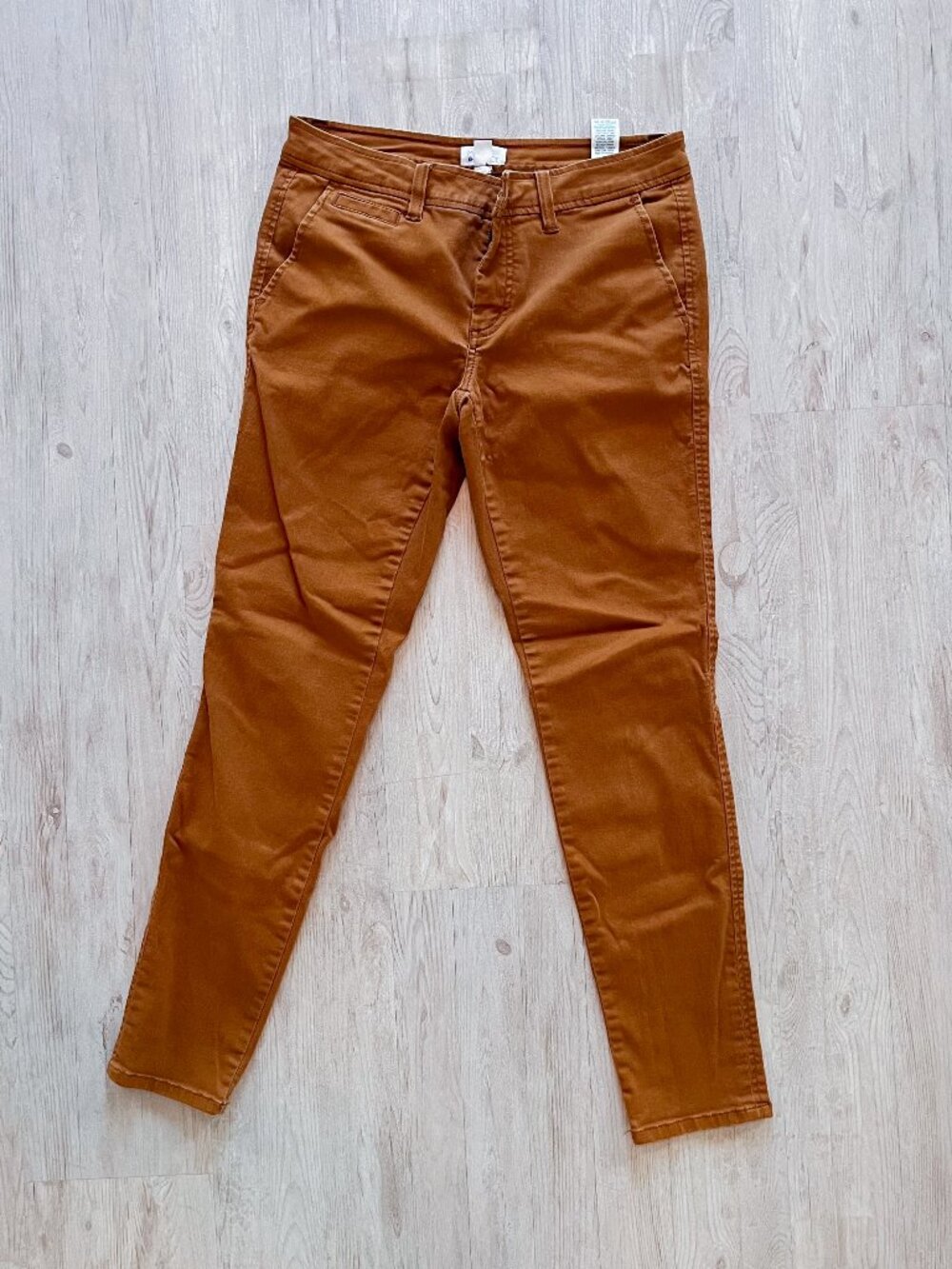 Market & Spruce Mid Rise Slim Fit Chino Pants - Camel